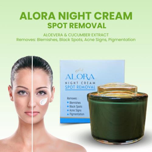 Alora Night Cream – উজ্জ্বল ত্বকের প্রাকৃতিক নাইট ক্রিম